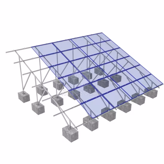 Bodenmontagehalterung für Photovoltaikmodule heiß
